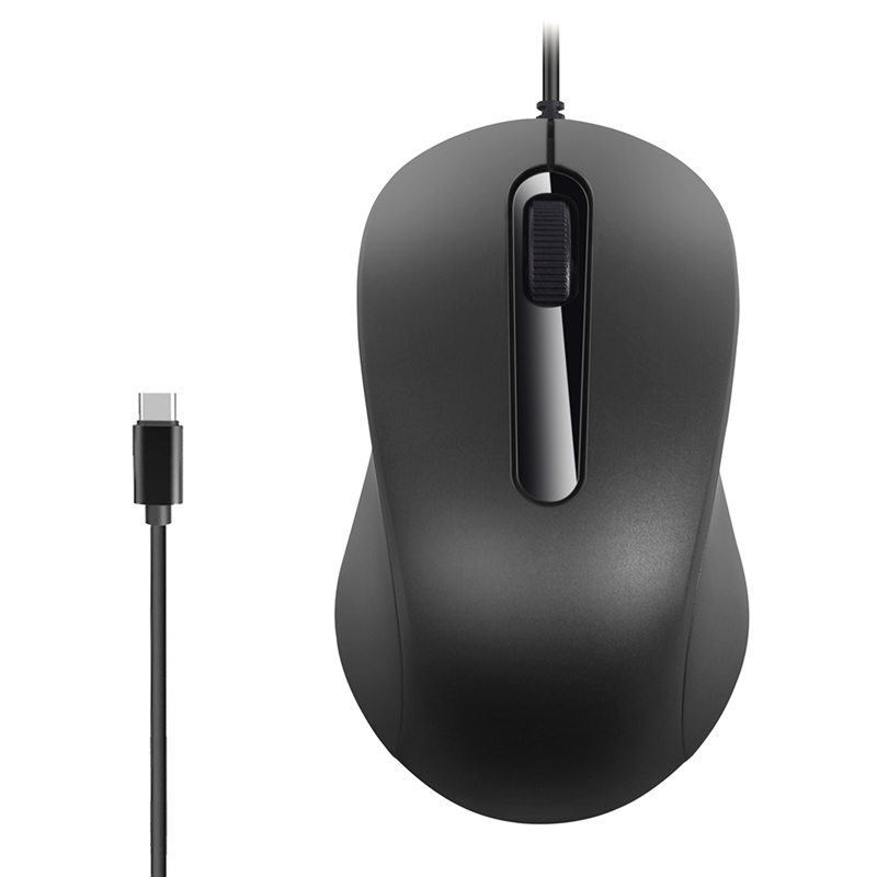 Type C Wired Mouse Silent Ergonomics Optical Mouse 1000 DPI Computer Mouse for PC/Laptop/Desktop