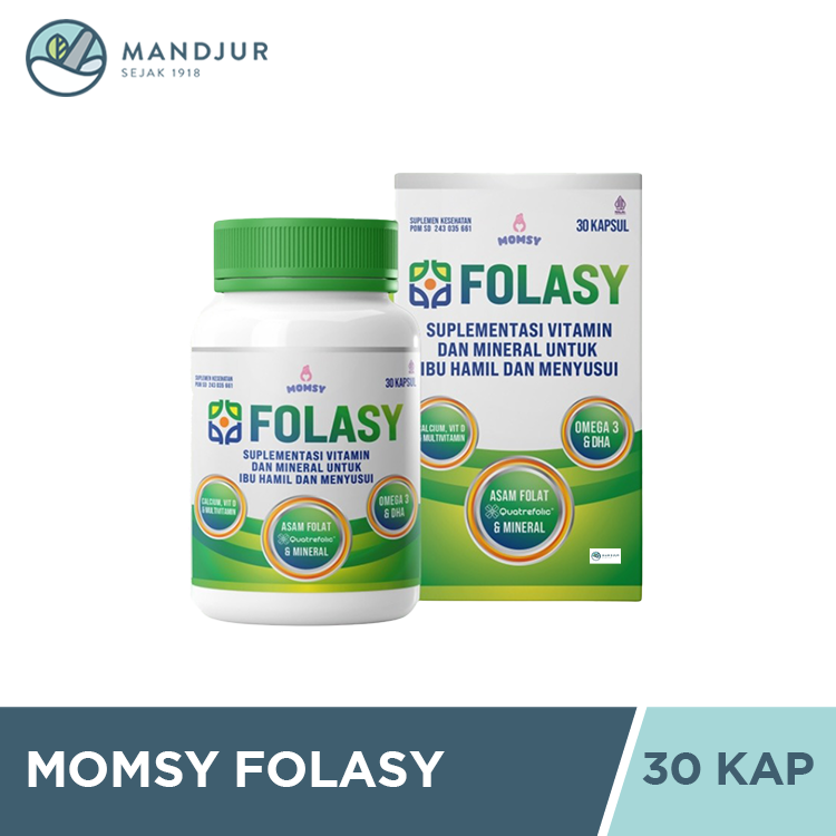 Momsy Folasy 30 Kapsul - Nutrisi Esensial untuk Ibu Hamil