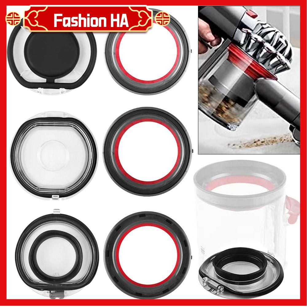 FASHIONHA 1Pcs Nắp chai Thay thế xô bụi Thùng rác Vòng đệm Bộ phận thu bụi Đầu cố định Máy hút bụi Cho Dyson V7 V8 V11 V10 V12 V15 Máy hút bụi