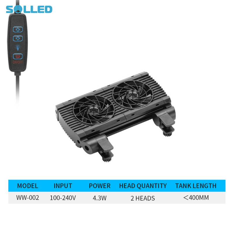 Aquarium Fan Fish Tank Fan With 9 Adjustable Wind Speeds Aluminum Alloy Bracket Wall Mounting Adjustable Chiller For Fish Tank ราคา 424 บาท*ส่งฟรี