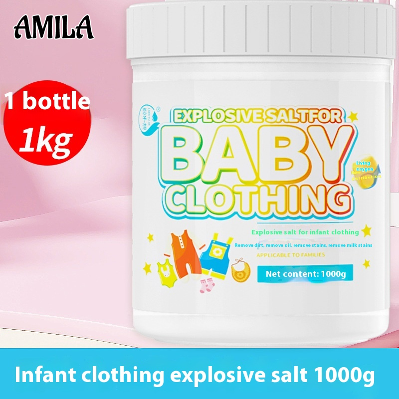 Amila quần áo trẻ sơ sinh loại bỏ vết giặt chất tẩy rửa