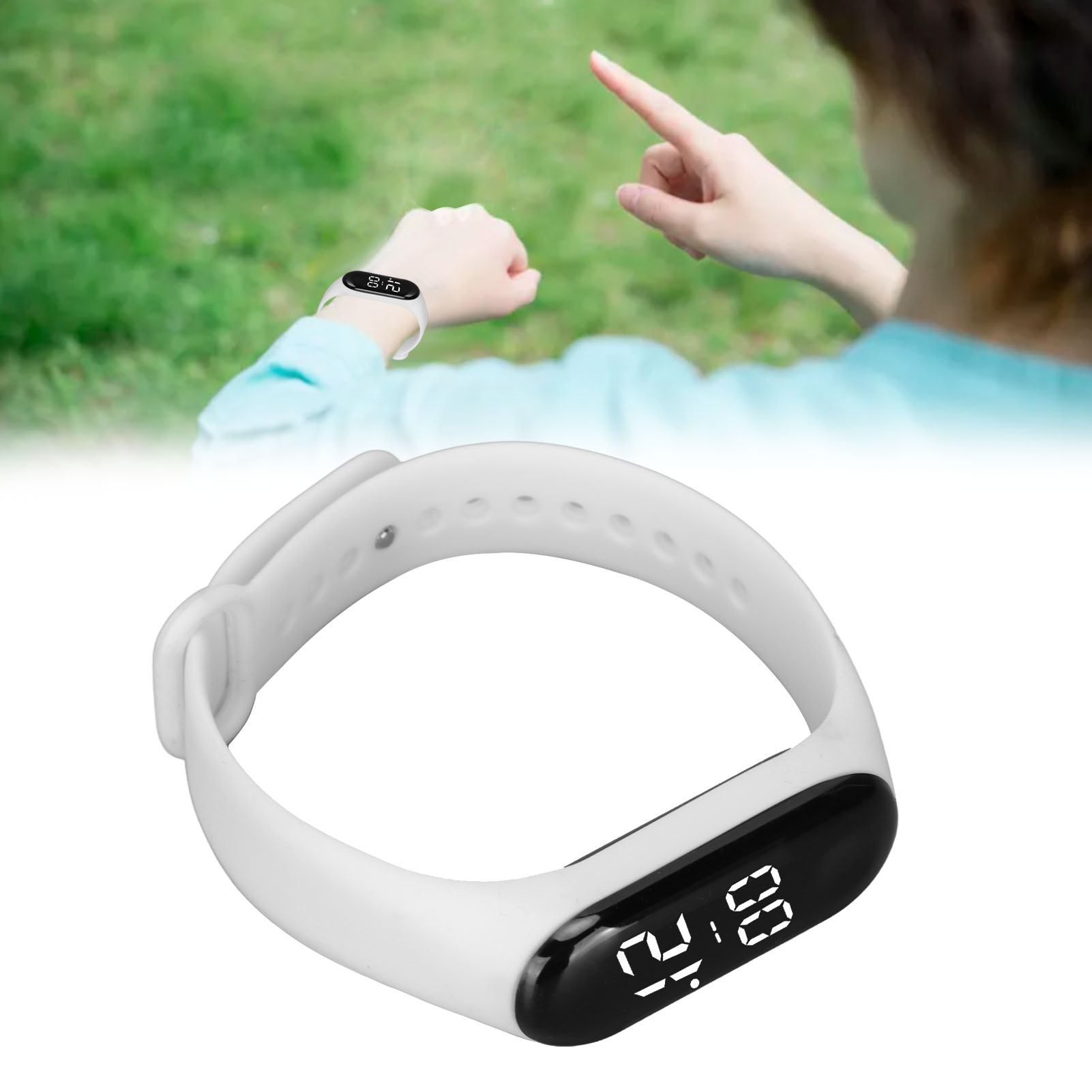 Đồng hồ thể thao kỹ thuật số Đồng hồ điện tử nhẹ cho chạy bộ đi bộ