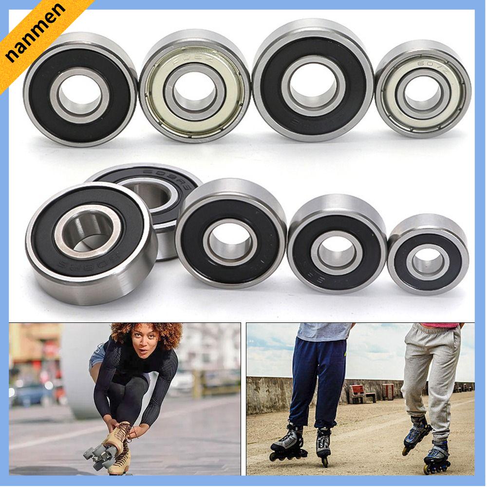 NANMEN 1Pcs 6000zz 6000rs 6001zz 6001rs Vòng bi 608ZZ 608RS 609zz 609rs Tấm chắn kép Bộ phận máy in 3D Thu nhỏ Thép chịu lực Xe trượt patin