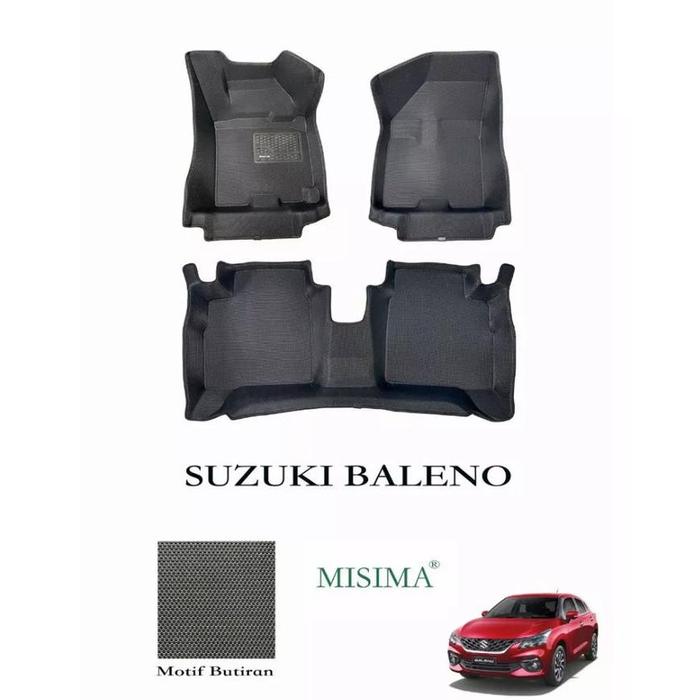 PROMO KARPET MOBIL BALENO HATCHBACK 5D CARBON MISIMA CARMAT CUSTOM 2 BARIS + BAGASI - OTO EXPRESS Harga 720,000 rupiah*Gratis Ongkir