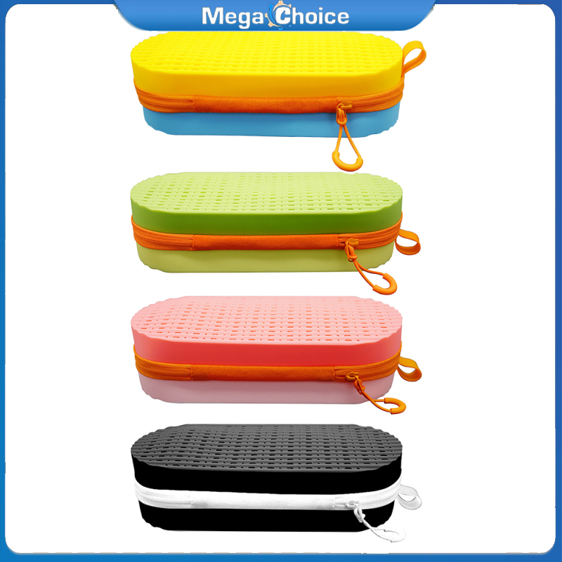 MegaChoice【Fast Delivery】Swim Goggle Case, Soft Silicone Goggles Pouch, Small Accessories Storage Case, 7.87 x 3.15 x 1.97 Inches Multiple Colors Goggle Casewith Hook ราคา 141 บาท*ส่งฟรี