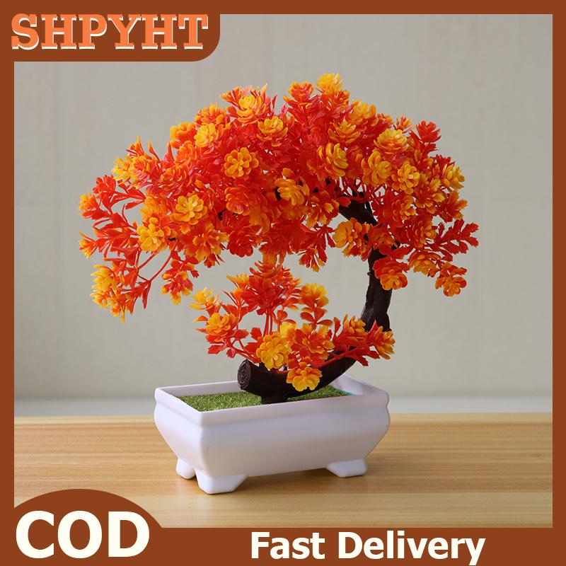 SHPYHT ต้นไม้บอนไซประดิษฐ์ต้นไม้ปลอมสำหรับประดับโต๊ะ ราคา 36 บาท*ส่งฟรี