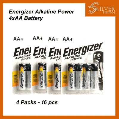 4pks (16pcs) Energizer AA(2A) X4 Alkaline Power Battery