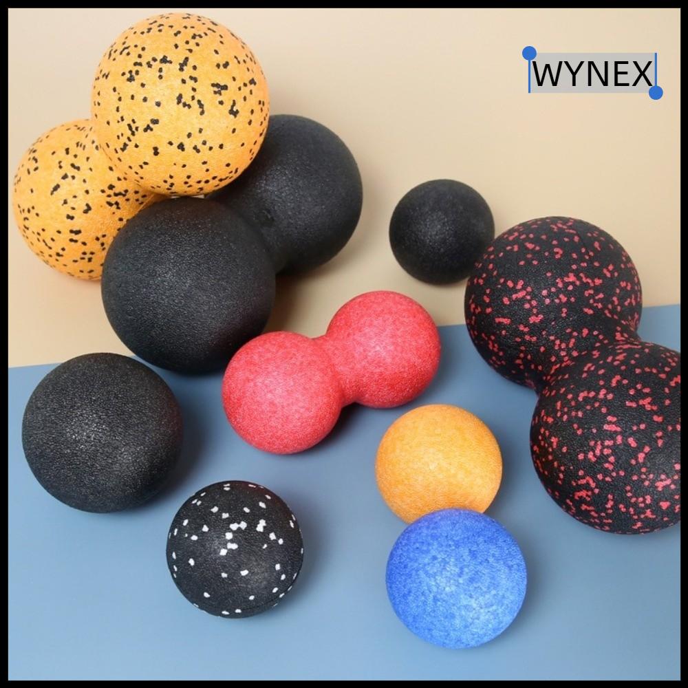 WYNEX Lacrosse đôi Bóng massage hình hạt đậu phộng Vật lý trị liệu Giảm đau Bóng tập vận động Di động Massage mô sâu Bóng Myofascia Yoga