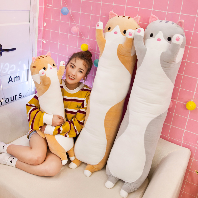 Gối đệm cho mèo dài mèo sang trọng 50 70 90 cm toy