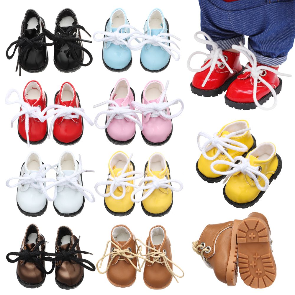 5210BIYU Thời trang Những món quà cho 1/6 Doll Quần áo nhỏ Giày da sáng Giày búp bê Phụ kiện búp bê