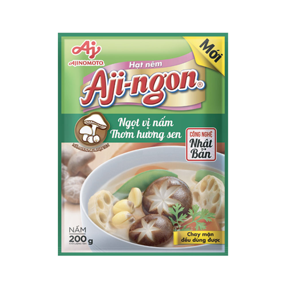 [Co.op Online] - Hạt nêm Aji Ngon nấm hương và hạt sen 200g