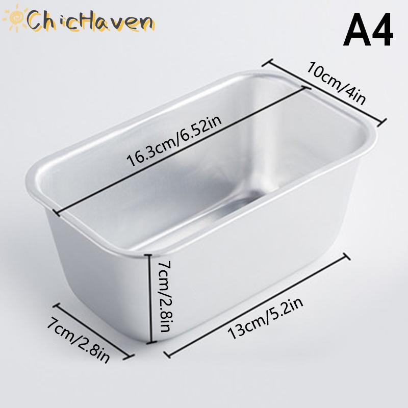 ChicHaven Khuôn nướng bánh mì nướng hình chữ nhật khuôn bánh bánh mì khay sâu món nướng bánh pho mát khuôn Brownie khuôn phụ kiện nhà bếp