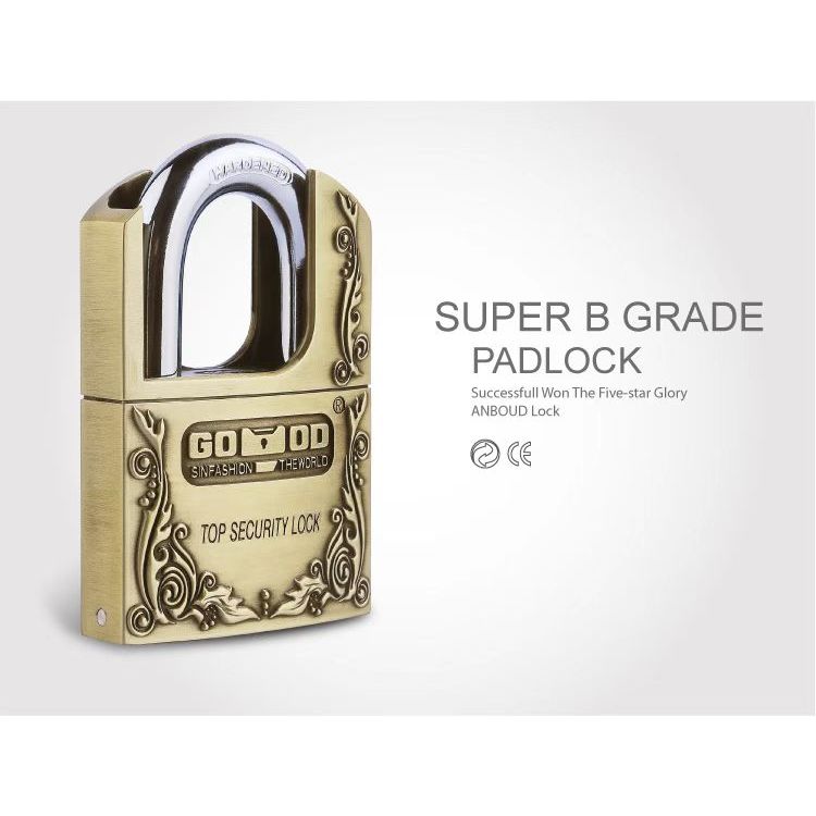Lock013 Carved Padlock Waterproof Home Warehouse Security Lock Thick Anti-Theft Lock Luxury Padlock Harga 72,999 rupiah*Gratis Ongkir