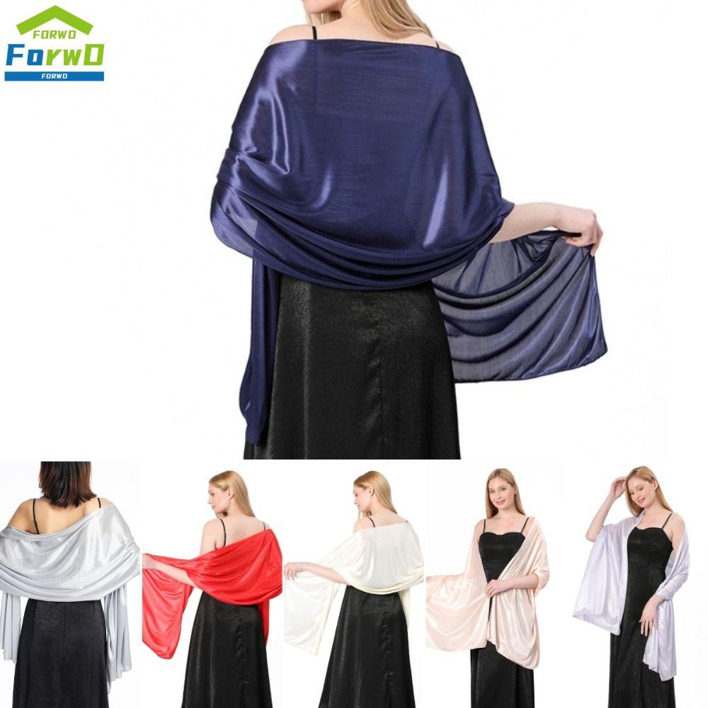 FORWDG Mềm mại Khăn choàng nữ Bánh cuốn Áo choàng dự tiệc Phụ kiện thời trang Khăn trang trí Đám cưới