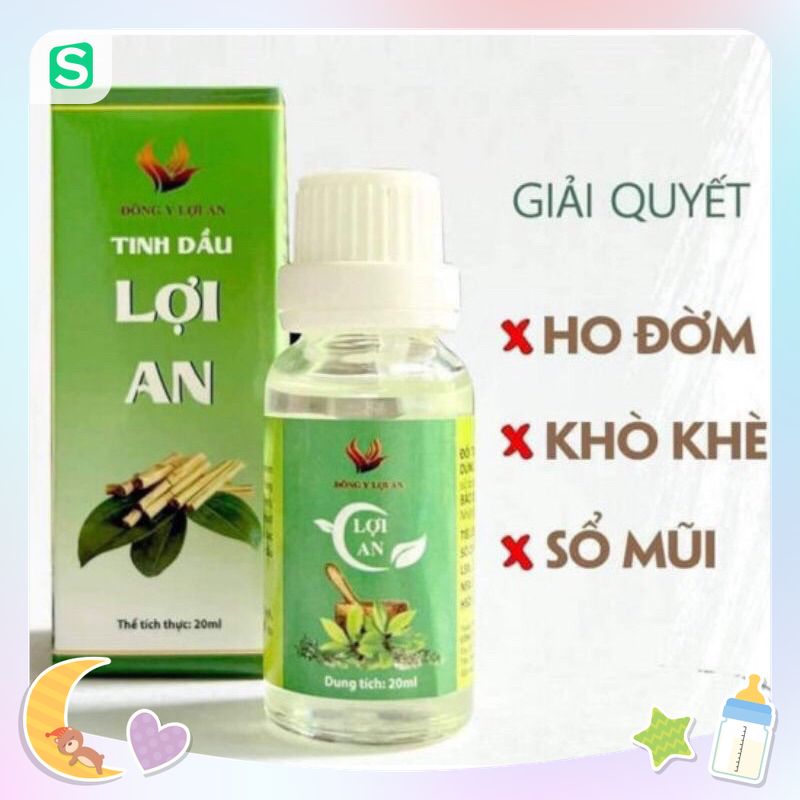 Chính hãng giá sỉ -tinh dầu lợi an bôi ho khò khè giảm ho cho bé 20ml