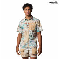 Columbia Mens Cove Beach Printed Woven Short Sleeve