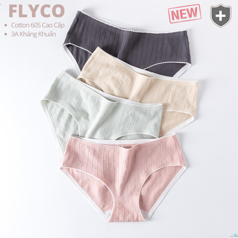 Quần Lót Nữ Seamless Panties Cotton 60S 3A Cao Cấp Kháng khuẩn, Thoáng Khí Đáy Viscose Flyco GR863 - Hàng Chính Hãng Thông Hơi Thắt Lưng Bikini ren sexy của chip siêu mềm bộ đồ gợi cảm áo ngực sịp ngủ định hình nam thun lạnh tla tla