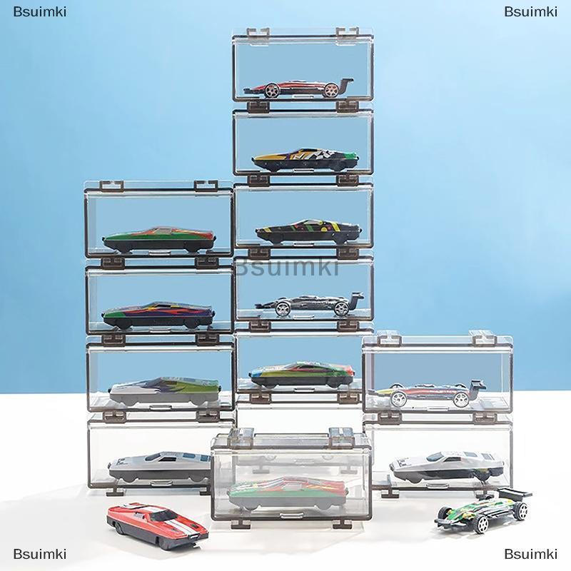 [COD] Bsuimki 1:64 Diecast Mô hình xe nhựa hiển thị hộp lưu trữ hộp cao cấp với ốc vít được kết nối cho bánh xe nóng minigt