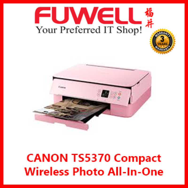 CANON TS5370 Compact Wireless Photo All-In-One InkJet Printer with 1.44 OLED [2Years Local Warranty ] Singapore
