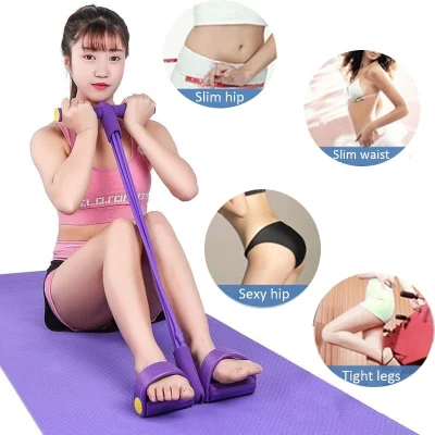 [SG STOCK]Yoga Unisex Pedal Puller Sit-up Resistance Foot Pedal Waist Hip Body Fitness Tool