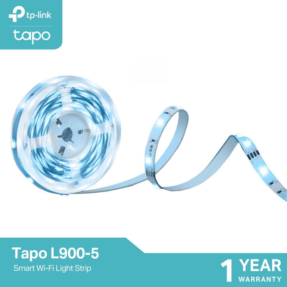 TP-Link Tapo L900-5 Smart Wi-Fi Light Strip ไฟเส้นเปลี่ยนสีอัจฉริยะ 5 เมตร ใช้งานง่ายผ่านแอป Tapo รับประกัน 1 ปี ราคา 820 บาท*ส่งฟรี