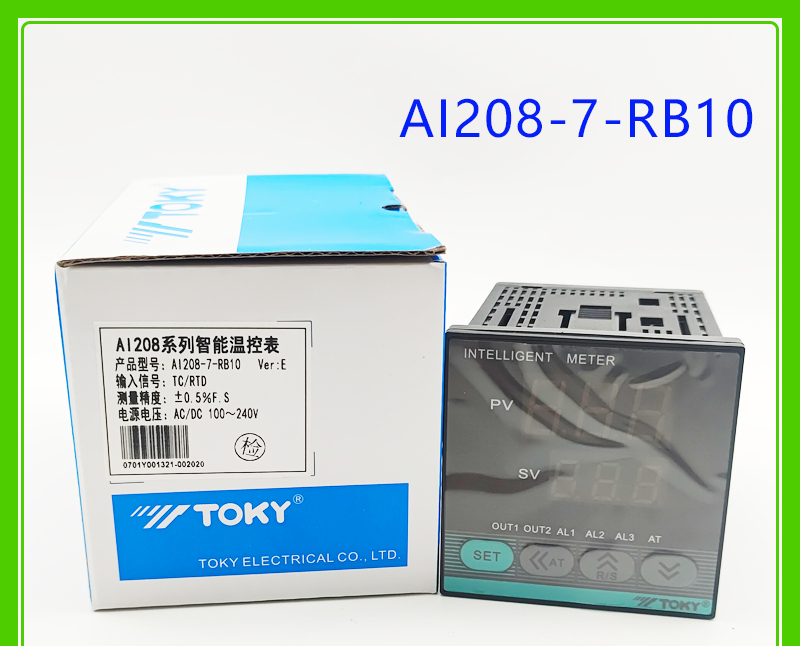 Bộ Điều Khiển Nhiệt Độ AI208X - AI208-7-RB10 Thay Thế cho AI208-4-RB10/AI208-7-RB10/AI208-6-RB10/SB10 - TOKY | Dòng AI208 Series Đã Ngừng Sản Xuất