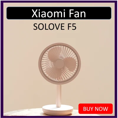 F5 SOLOVE Fan 360 Degree Rotating Fan/Rechargeable USB Fan 8 hours Lasting Desk Fan Tablet Fan
