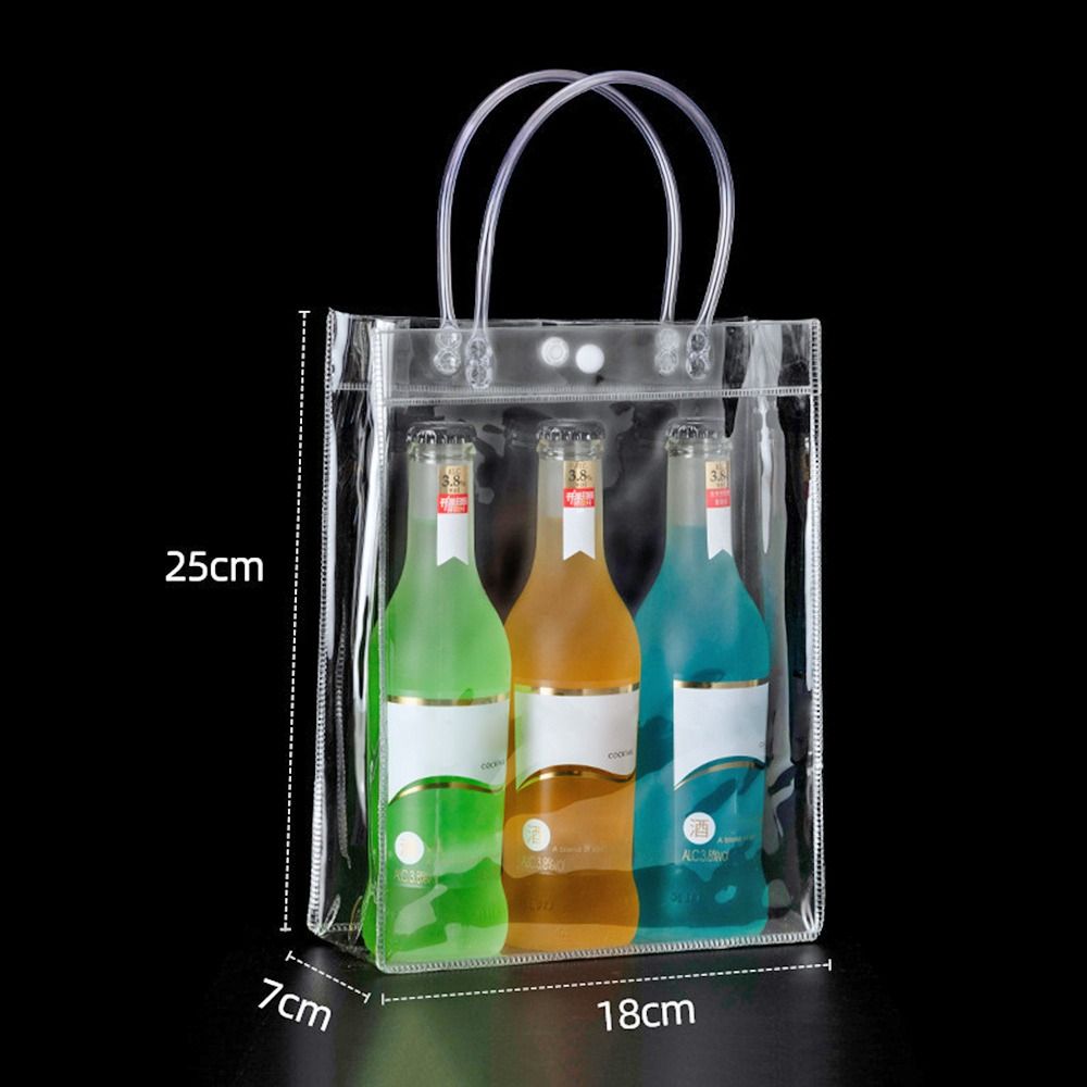 JEE Sức chứa lớn Túi xách PVC Đa năng Trong suốt Quà tặng Túi thạch Bền Nhựa Túi Quà Tặng Quà Tặng - 3