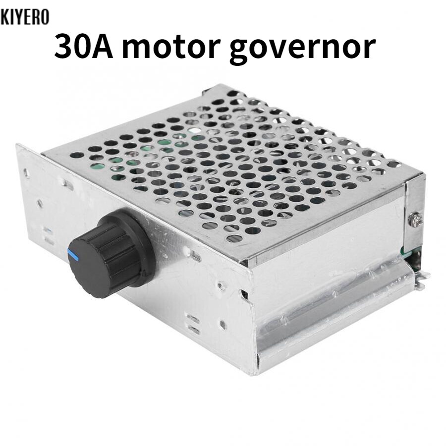 Kiyero dc 12-50v 30a 1500w scr điều khiển tốc độ động cơ điều chỉnh điện áp điều chỉnh bộ điều chỉnh tốc độ động cơ pwm với vỏ ccm6ds