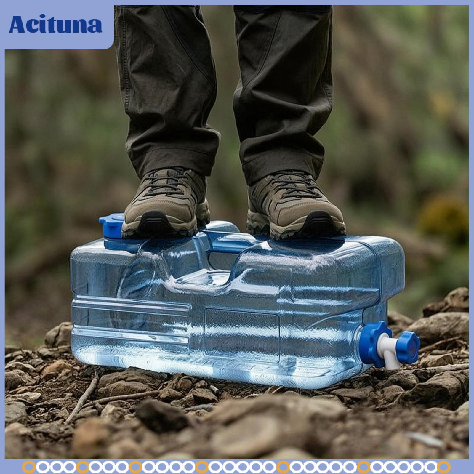 Water Storage Container with Faucet Graduated Water Storage Container with Spigot Reusable Leakproof for Campers, Road Trips