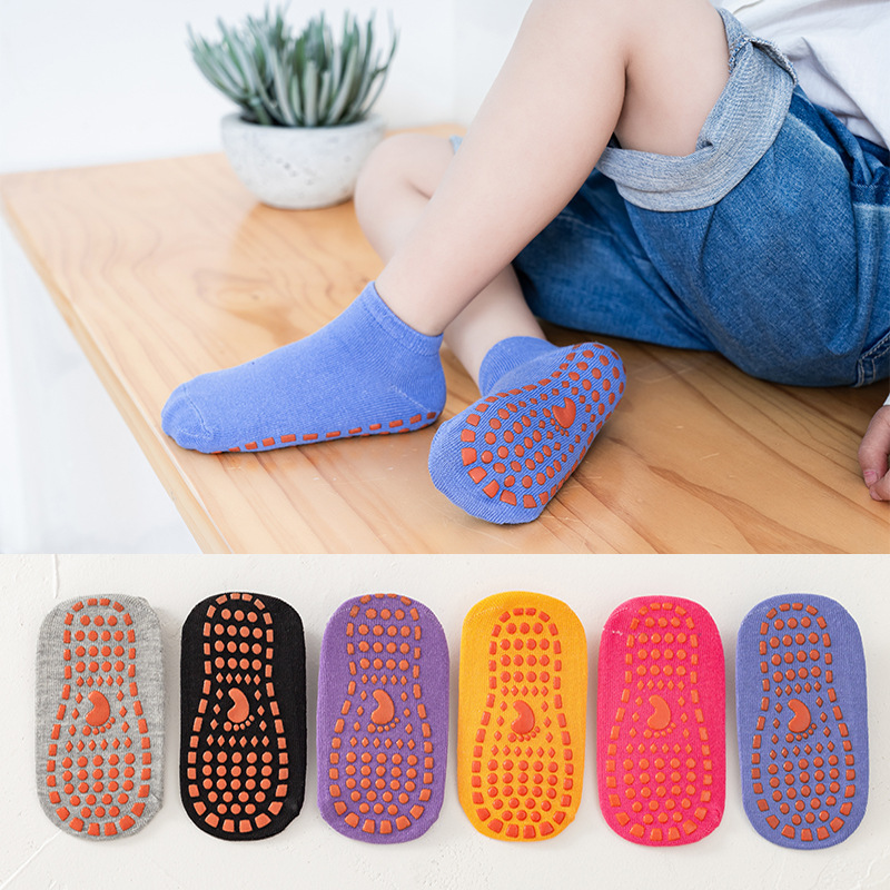 Baby Floor Socks Indoor Trampoline Children s Non slip Silicone Socks Set