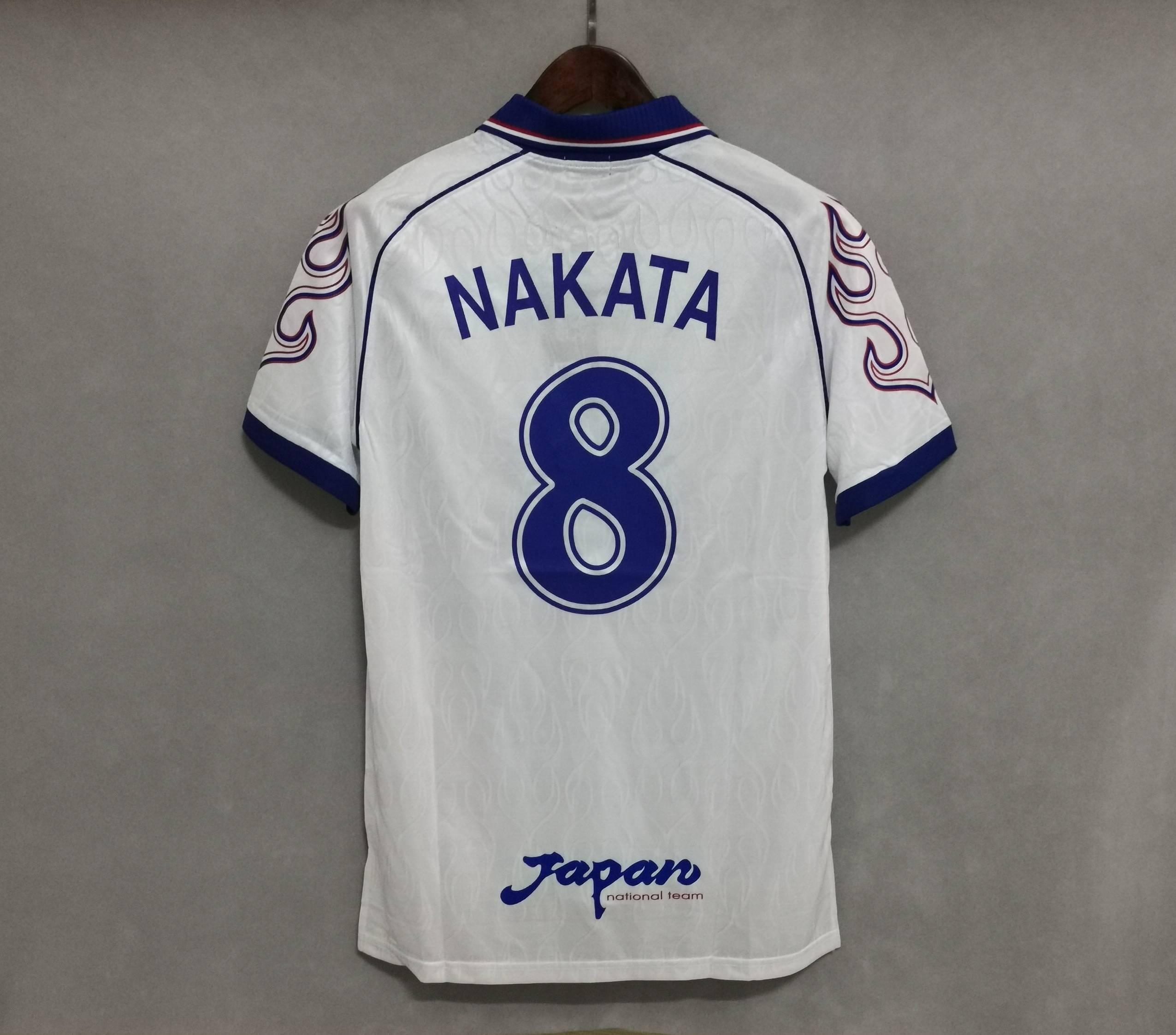 Japan 1998 Retro Home Jersey - Nakata Soccer Vintage Uniform