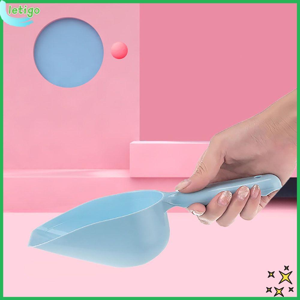 LETIGO Tay cầm dài Xẻng cho thú cưng ăn Sức chứa lớn Nhựa Thìa cho chó mèo Bền Đa chức năng Dụng cụ cho thú cưng ăn Thú Cưng