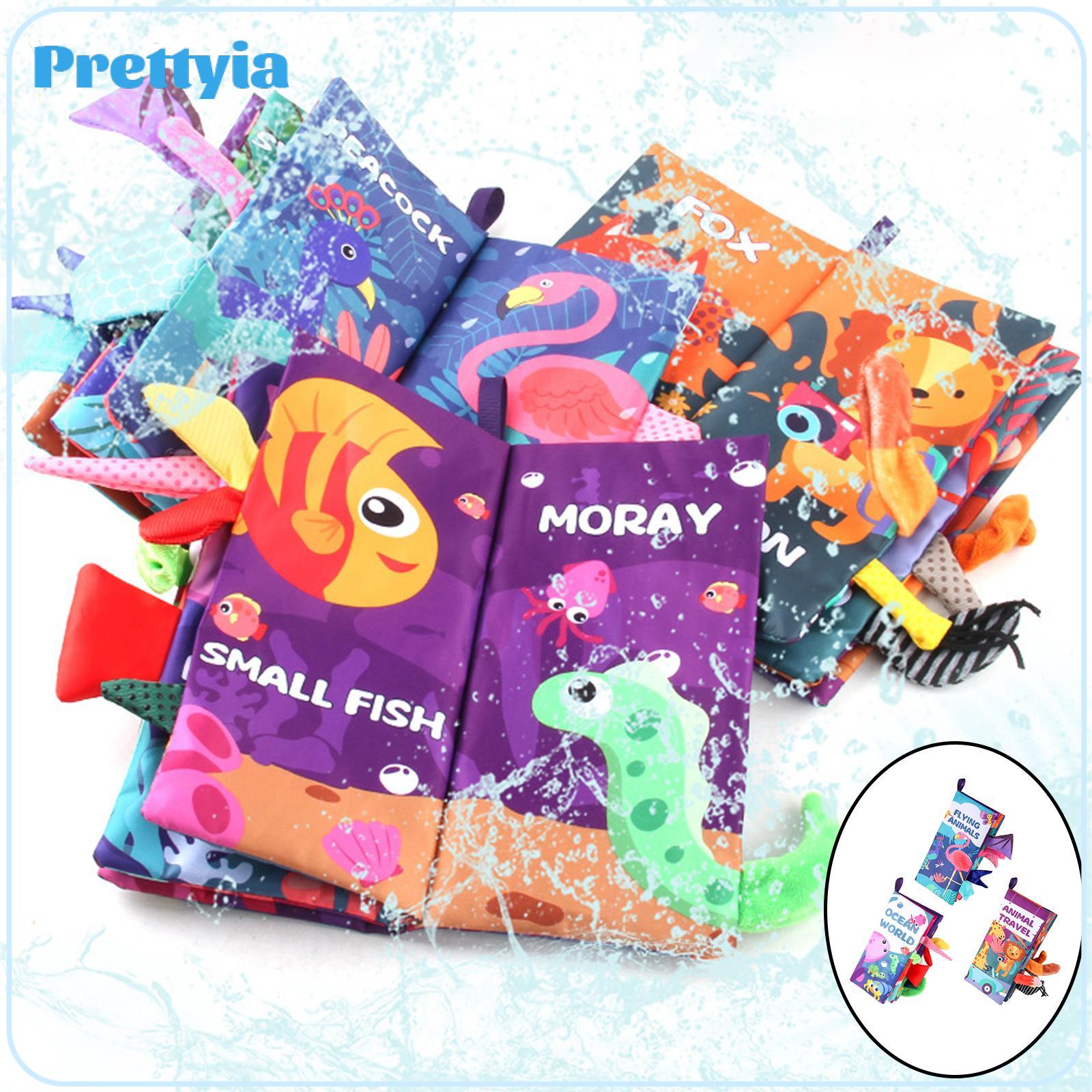 Tail Cloth Book Beiens Jungle Development Stroller Children's Cloth Book Early Education for Car Infants Toddler Baby Boys ราคา 231 บาท*ส่งฟรี