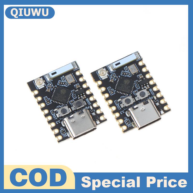 QIUWU บอร์ดพัฒนา ESP32 C3ซุปเปอร์มินิ1ชิ้น, บอร์ดพัฒนาแบบ C Wi-Fi บลูทูธสำหรับ IOT ชุดเริ่มต้นโปรแกรมการเรียนรู้โครงการอิเล็กทรอนิกส์สำหรับผู้เริ่มต้น ราคา 31 บาท*ส่งฟรี