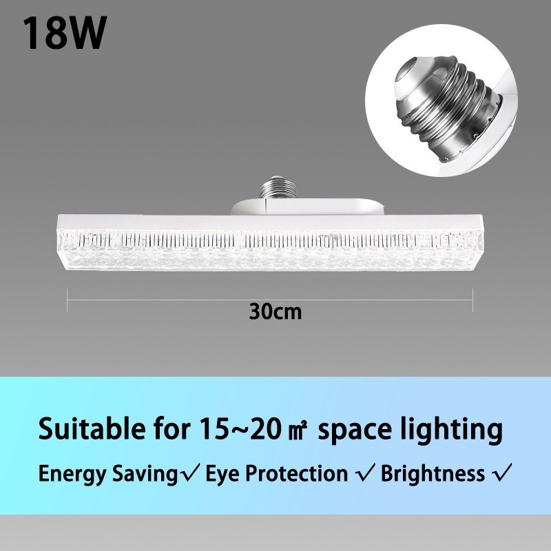 LED Bulbs Long Crystal Design Crystal LED Light E27 Bulb Led Strip Light Indoor Panel Light Super Bright Socket Ceiling Lighting Daylight Chandelier Surface Light For Dining Living Room