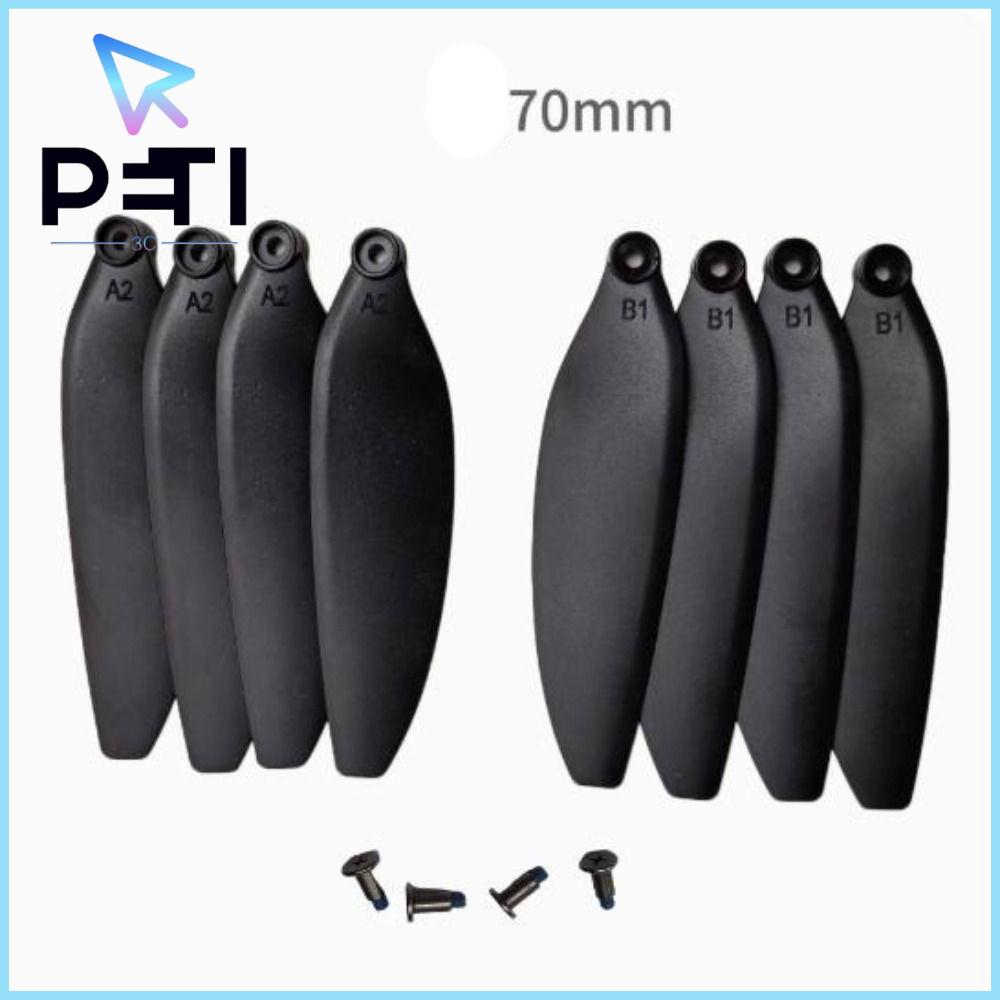 PETI3C 64mm/70mm Cánh quạt gấp Phổ thông Đen Bộ phận điều khiển từ xa Nhựa Cánh quạt dự phòng Dành
