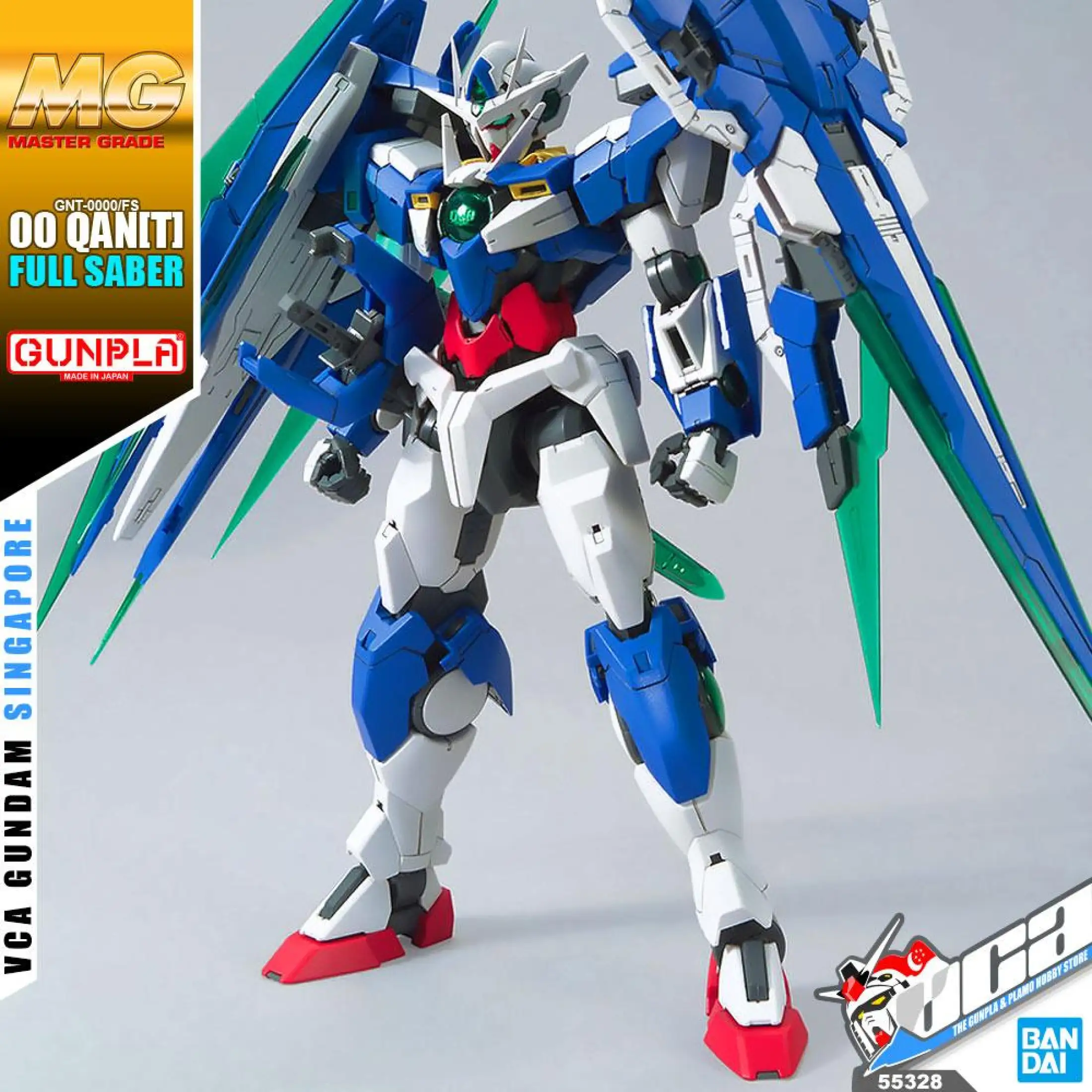 Bandai Gunpla Master Grade Mg 1 100 Gnt 0000 Fs 00 Qan T Qant Full Saber Plastic Model Kit Toy Vca Gundam Singapore Lazada Singapore