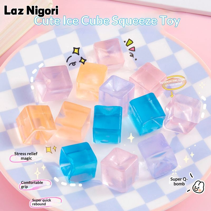 Laz Nigori Cute Ice Cube Squishy Toy for Stress Relief and Fun Play ราคา 18 บาท*ส่งฟรี