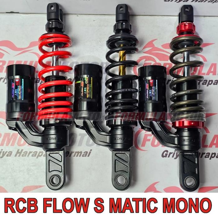 [MONO] RCB FLOW S SHOCKBREAKER MOTOR ALL MATIC VARIO-110/125/150/160, BEAT, SCOOPY, SPACY, GENIO, MIO, FINO, XEON, SPIN, SKYDRIVE (SHOCK PREMIUM RACINGBOY) - tuku storee Harga 1,305,541 rupiah*Gratis Ongkir