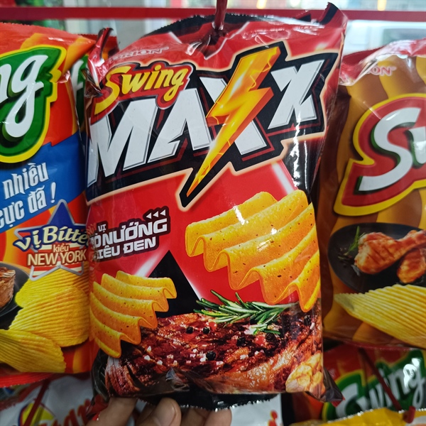 Bim bim Swing Max vị bò nướng 56g