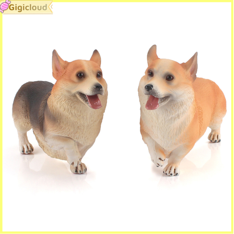 Gigicloud 🎉 Realistic Dog Action Figures Cute Fun Corgi Animals Model Ornaments Toys For Children Gifts Home Decoration ราคา 449 บาท*ส่งฟรี