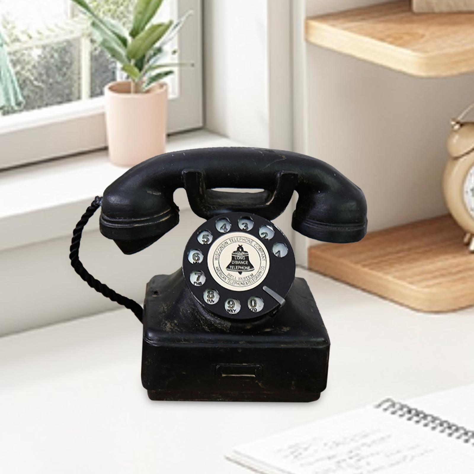 Vintage Rotary Dial Phone - Retro Home Decor Antique Phone Model