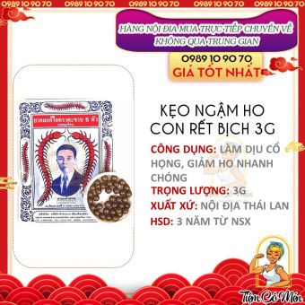 Bịch Kẹo Ngậm Ho Con Rết TAKABB Thái Lan (Ho và Viêm Họng)