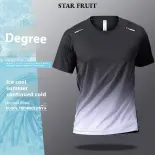 STAR FRUIT Người đàn ông của T-Shirts thoáng khí thoải mái nhanh khô T-Shirts Lụa băng mát mẻ thể thao ngắn tay Tops