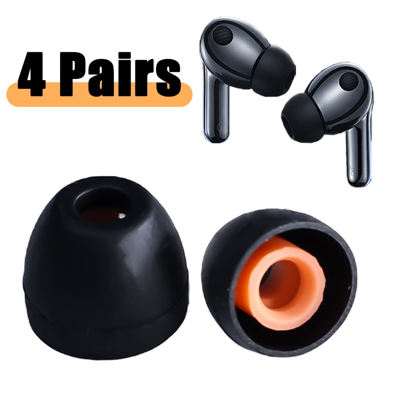 4Pairs For Sony Earphone Soft Silicone Ear Pads For Sony Headphone