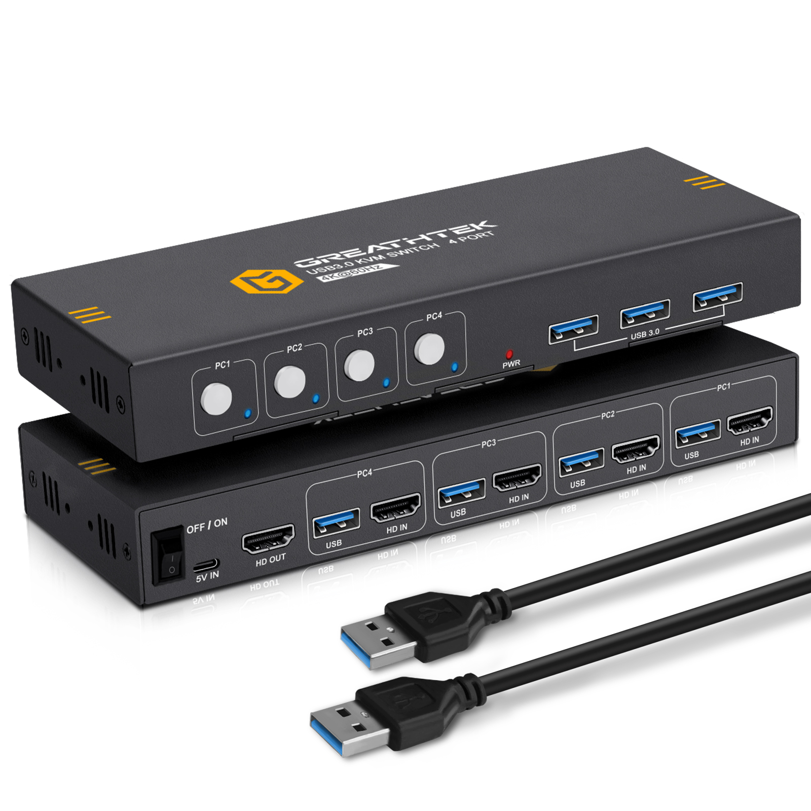 Pway kvm switch hdmi 4 port USB 2.0 Switch Selector kvm switch 4 monitors 4 computer for Keyboard Mouse Scanner Printer Hub