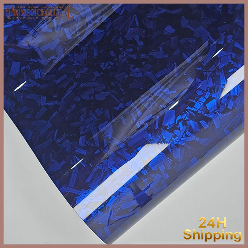 PRIMEPICKGLOBAL 50x30cm Màng Vinyl sợi cacbon Độ bóng cao Sợi carbon rèn Miếng dán thân xe máy Thời trang Hiệu ứng 3D/6D Đề can dán xe máy Dành cho ô tô xe máy tự làm