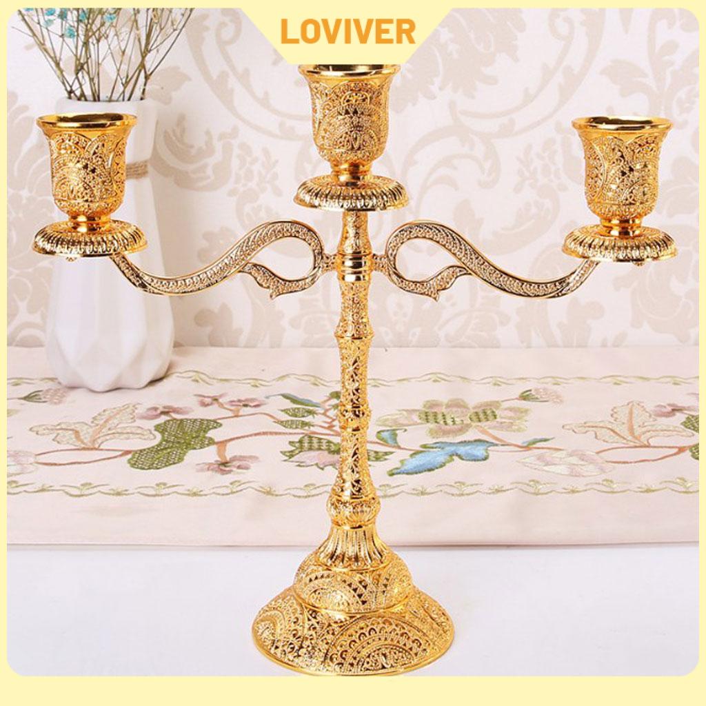 Luxurious Gold Color Candelabra Candle Holder, 1/3/5 Arms ราคา 6,418 บาท*ส่งฟรี