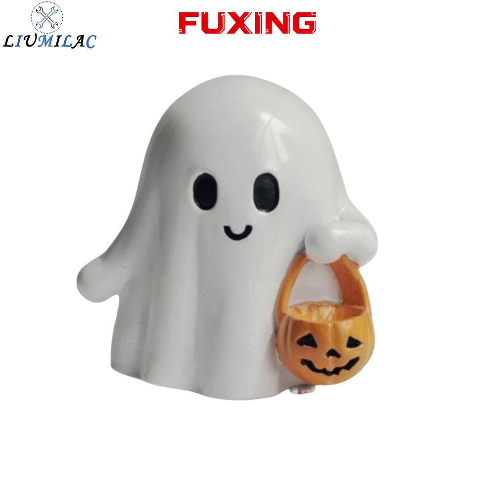 LIUMILAC Halloween Resin Pumpkin Lantern Figurine with Detailed Artistic Texture ราคา 199 บาท*ส่งฟรี